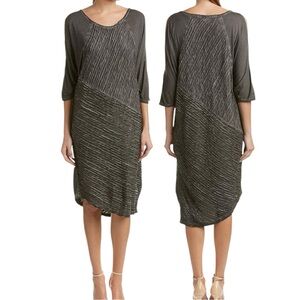 XCVI Women's Trella Cold-Shoulder Dress, Oil Wash Root, M